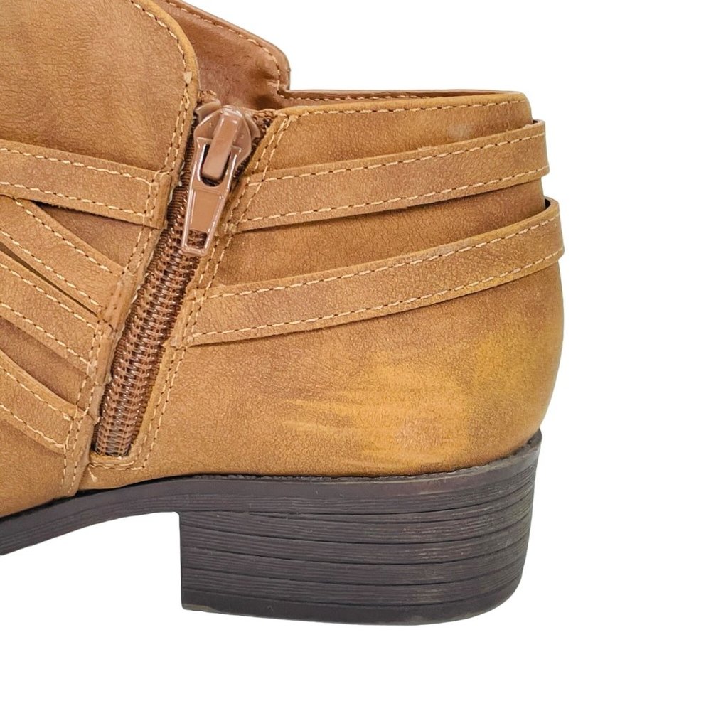 me Too - Women's Zippered Bootie - Brown - Size 5.5M - Picture 5 of 10